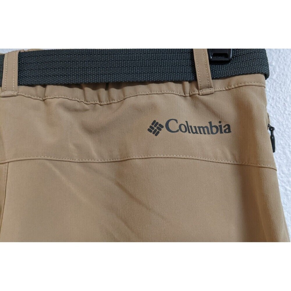 NEW~Kid's COLUMBIA OMNI-SHIELD Nylon Stretch Khaki Belted Long Pants Youths LG - Picture 9 of 13